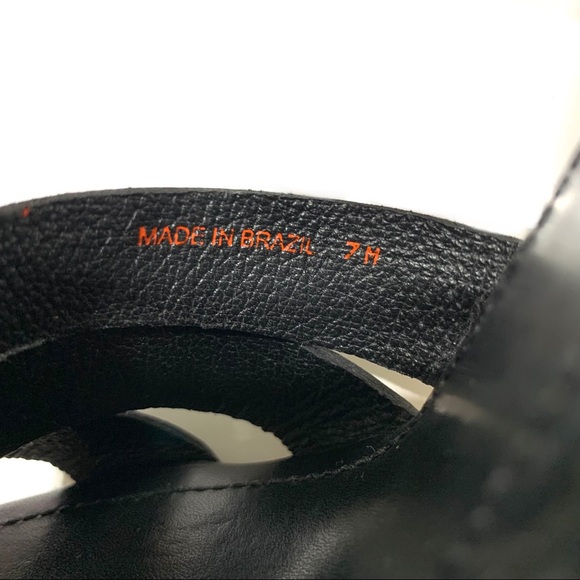 Michael Kors Black Leather Sandals US 7M - Picture 7 of 15